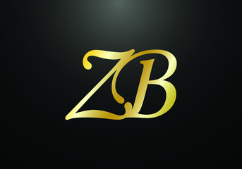 Obraz premium Initial Monogram Letter Z B Logo Design Vector Template. Graphic Alphabet Symbol for Corporate Business Identity