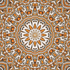 3d effect - abstract mandala style pattern