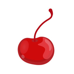 illustration of a cherry on a white background