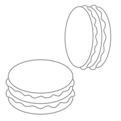 dessert illustration on a white background