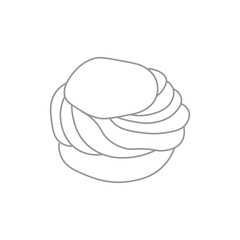 dessert illustration on a white background