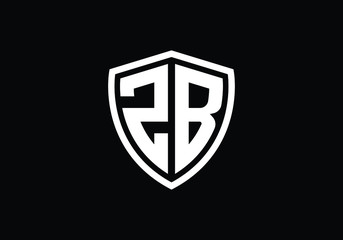 Initial Monogram Letter Z B Logo Design Vector Template. Graphic Alphabet Symbol for Corporate Business Identity