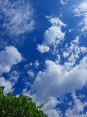 Blue sky and clouds