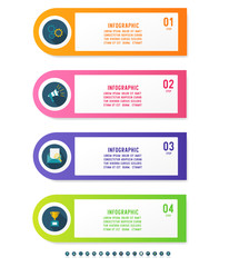 Design Business template infographic chart element with place date for presentations.