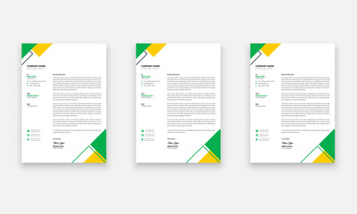 Unique Business Style letterhead Template Design