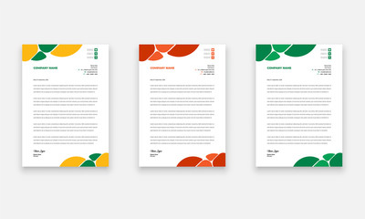 Unique Business Style letterhead Template Design