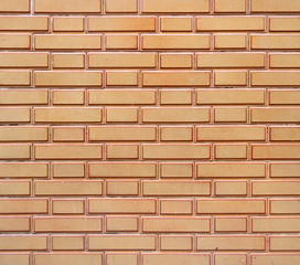 Obraz premium new wall background texture with clean and tidy orange bricks with outline