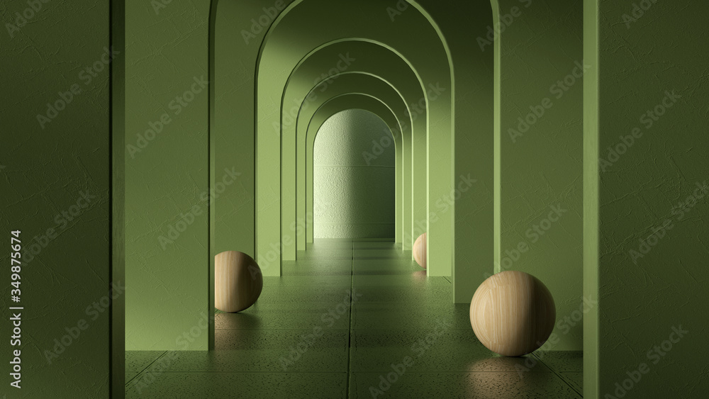 Poster abstract background,round platform,show a product,empty scene, 3d rendering,conceptual image.