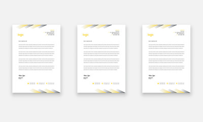 Unique Business Style letterhead Template Design