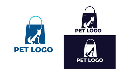 cute cat and dog Logo can also for pet logo, home pet, pet shop, dog care, cat care, cat lover, veterinary in design with full color, black and white color,eps 10 vector