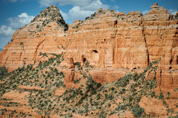 Fototapeta premium Dessert landscape large rock formations in Sedona Arizona USA 