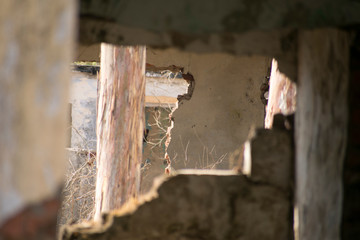 Broken  Abandoned  houses and building