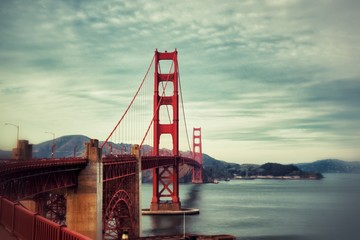 Vintage San Francisco Golden Gate Bridge
