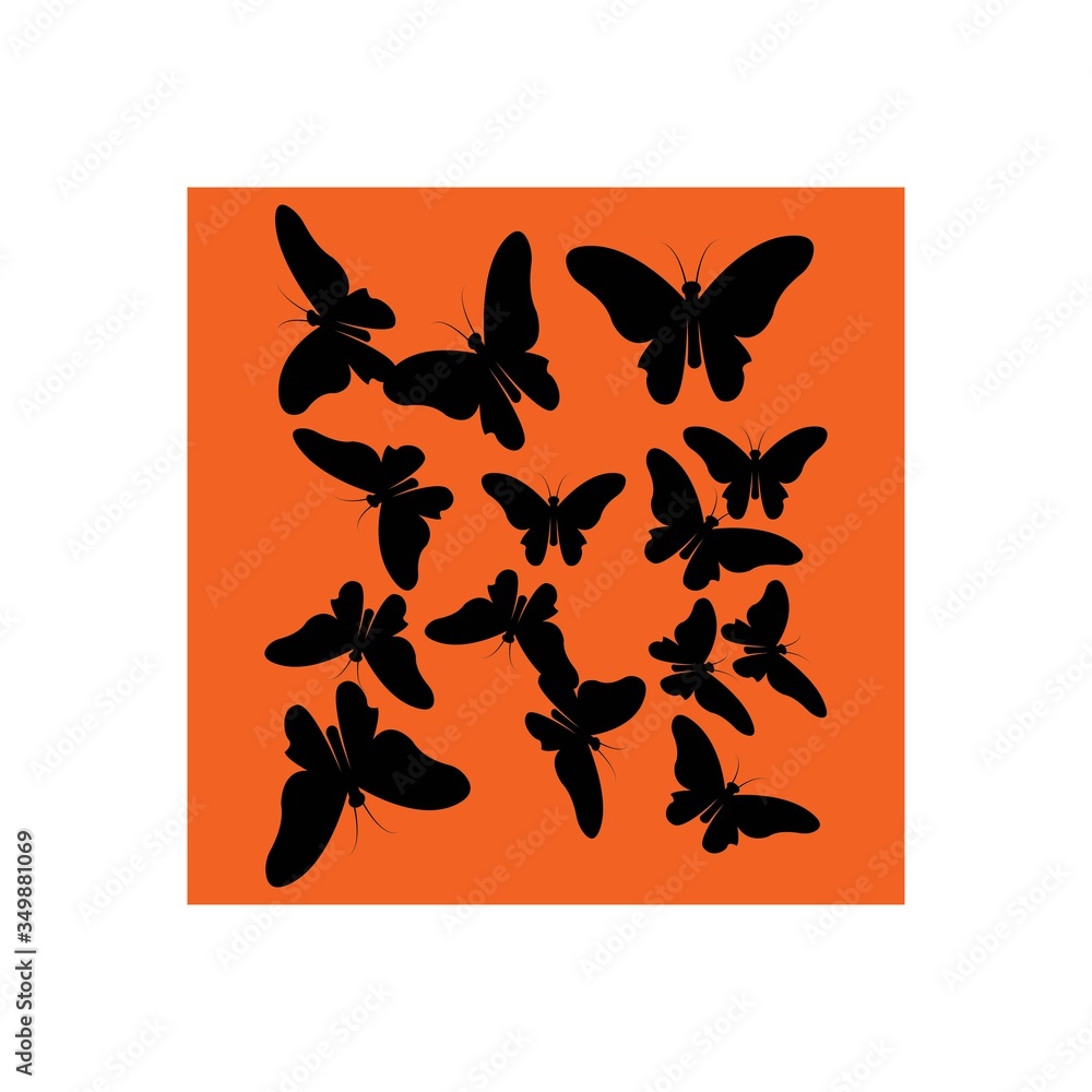 Sticker butterfly logo