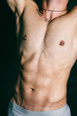 Fototapeta premium Young attractive man. Sport and healthy lifestyle.