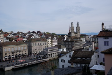 Obraz premium City view of Zurich, Switzerland
