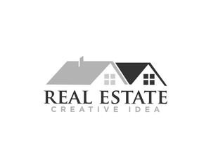 Real Estate Logo Icon Design Vector