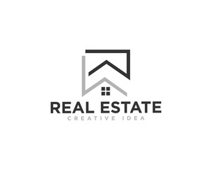 Real Estate Logo Icon Design Vector