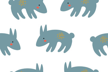 Seamless vector animal pattern.