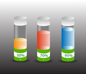 Transparent Tubes chemistry set