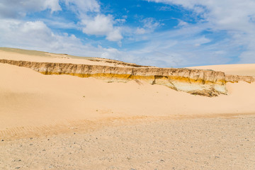 Sand Cliffs in the Gobi Desert