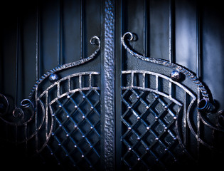 .forged gate close-up