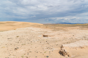 Sand Cliffs in the Gobi Desert