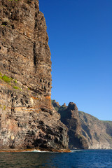 Fototapeta na wymiar Los Gigantes Cliffs In Tenerife, Canary Islands, Spain
