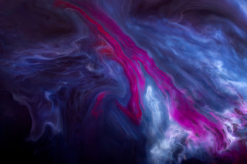 Abstract blue and purple paint background. Natural pattern, mixed paints