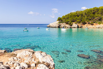 Cala escorxada, Menorca Paradise beach with turquoise water in Menorca (balearic islands, spain)
