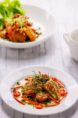 Stir fried pork spicy