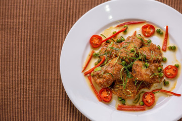 Stir fried pork spicy