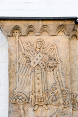 An element of the decoration of the facade of the temple on the territory of the Marfo-Maria abode of mercy