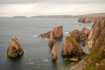 Misty Mangersta Sea Stacks Harris, Outer Hebrides