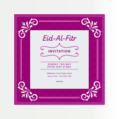 Invitation for Eid Al Fitr Social Media Post