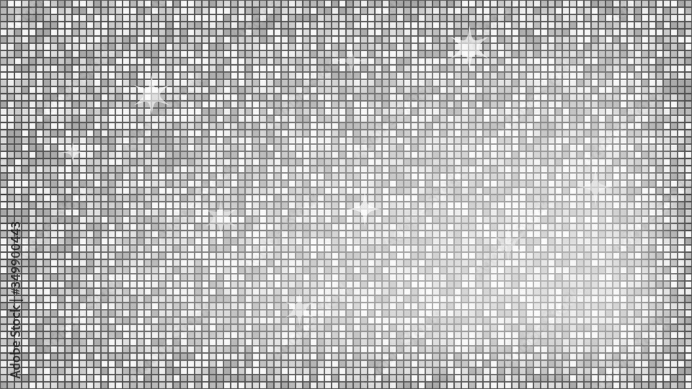 Poster abstract background silver mosaic. background foil metallic texture. festive vector illustration. mi