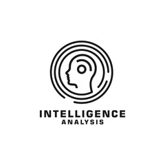 Artificial Intelligence Logo Design Vector Illustration Template Idea