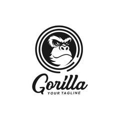 Gorilla Logo Design Template idea