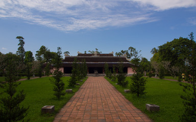 Fototapeta na wymiar View on Forbidden Palace in Hue, Vietnam, Asia