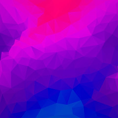 Obraz premium Abstract geometric background of triangular polygons. Vector illustration. Retro mosaic triangle bright trendy pattern for web, business template, brochure, card, poster, banner design.