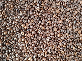 Coffee beans on the table