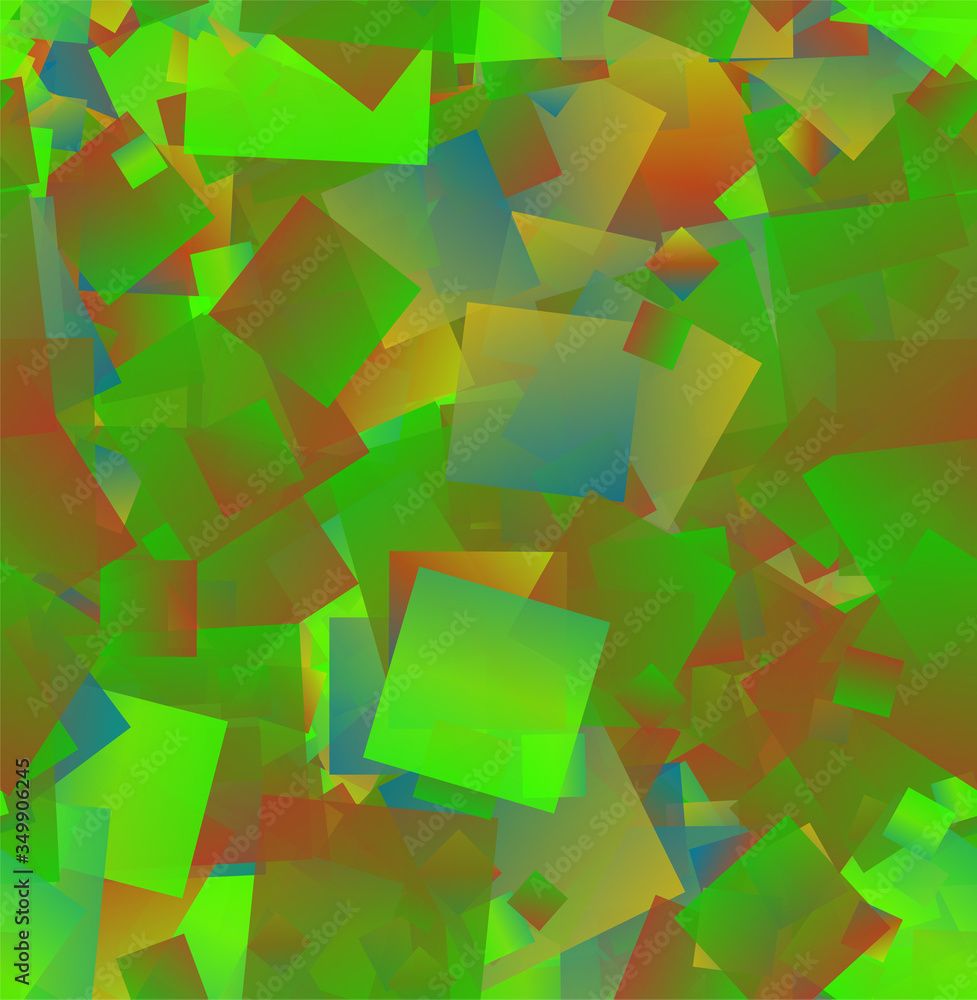 Poster random vector seamless pattern in squares.