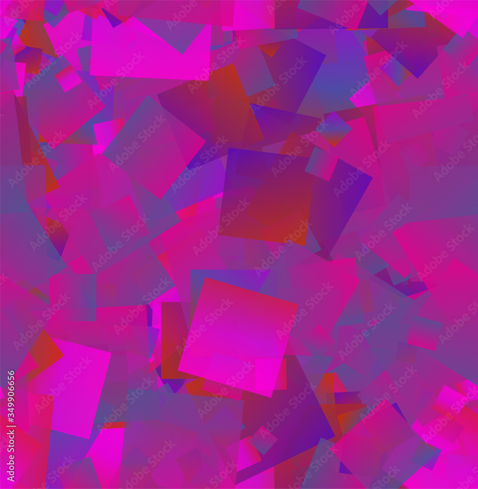 Poster random vector seamless pattern in squares.