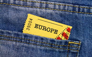Europe admission ticket