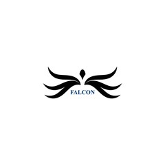 Falcon Wing Logo Template vector icon