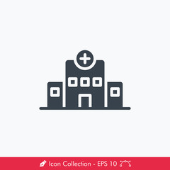 Hospital Icon / Vector