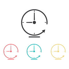 Time vector icon , 24 Hour icon vector illustration design template