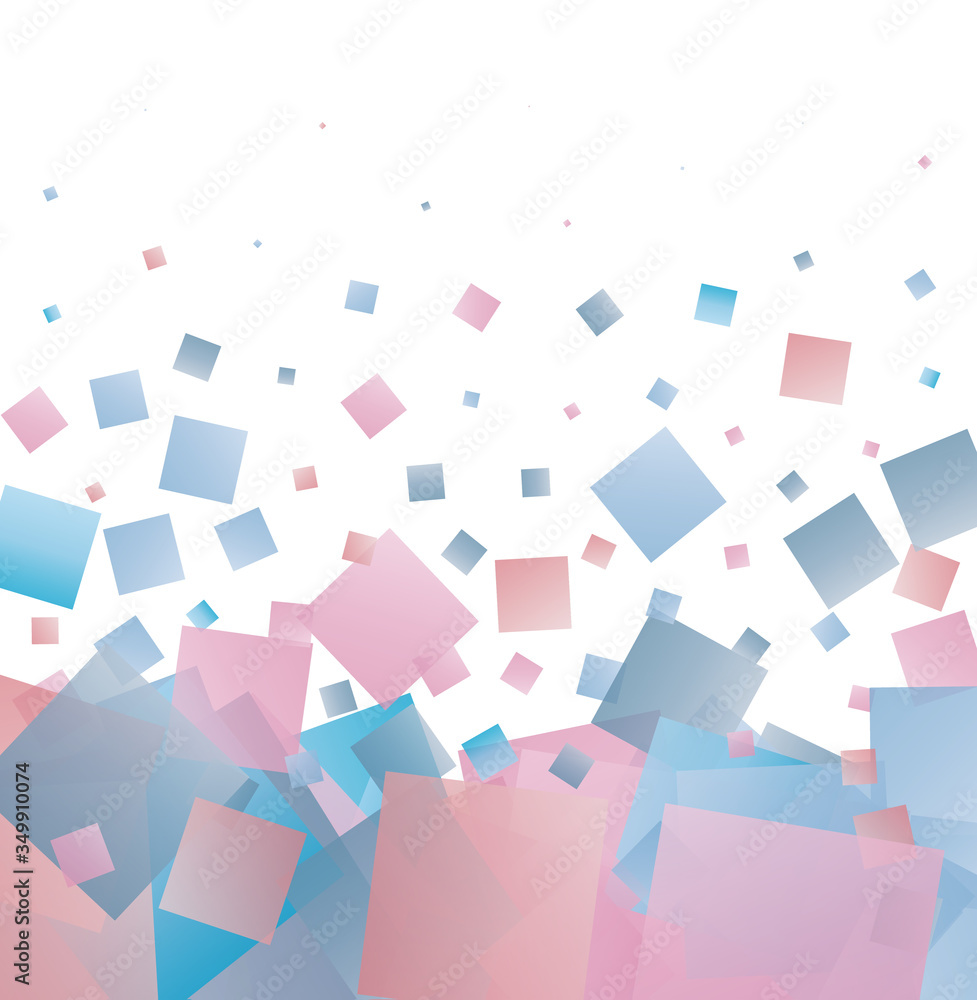 Poster random vector seamless pattern in squares.