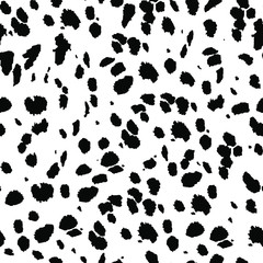 Fototapeta na wymiar dalmatian seamless skin texture, vector background