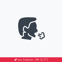 Cough Icon / Vector